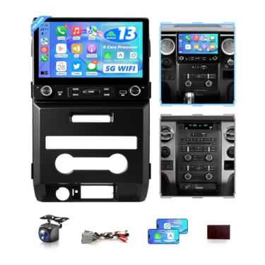Imagem de XGU Som automotivo 8 Core 4G + 64G para Ford F150 2009 a 2014 Apple CarPlay Android Auto, tela sensível ao toque IPS de 10,2 polegadas para unidade de cabeça de rádio F-150 GPS Navi 5G WiFi, Bluetooth