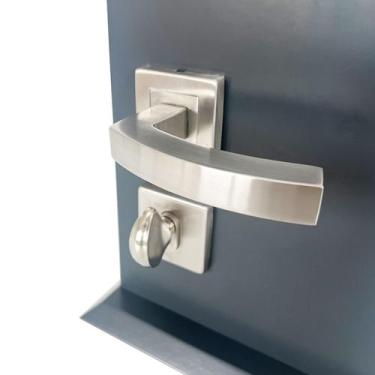 Imagem de Fechadura De Porta Banheiro Escovada 55mm Safe ABNT - DECORPLACE