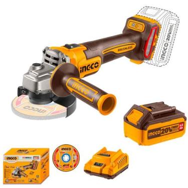 Imagem de Esmerilhadeira Angular INGCO BL Bateria 20V P20S