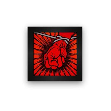 Imagem de Quadro azulejo com moldura Metallica St. Anger