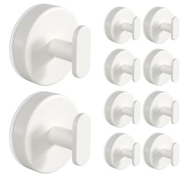 Imagem de Ganchos de ventosa para chuveiro: gancho de parede forte de 6,8 kg para banheiro, porta da frente, vidro, janela, trailer, suporte para toalha, guirlanda de Natal, casaco, bucha, impermeável e