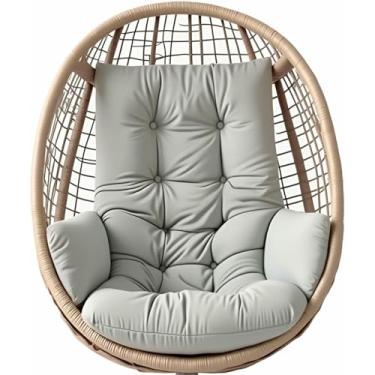 Imagem de Almofada para cadeira suspensa tipo ovo, para uso interno e externo, ideal para cestos suspensos e redes de balanço, com apoio de braço (OnlyCushion)