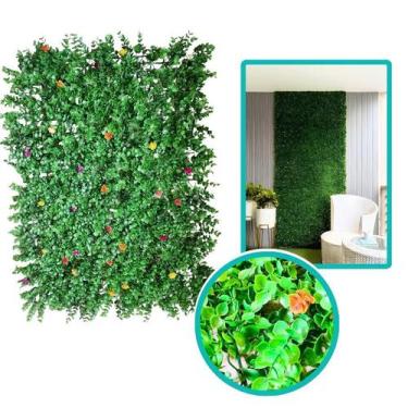 Imagem de Placa Painel Planta Artificial Sintético Flores Grama 40x60 - CLICK HO