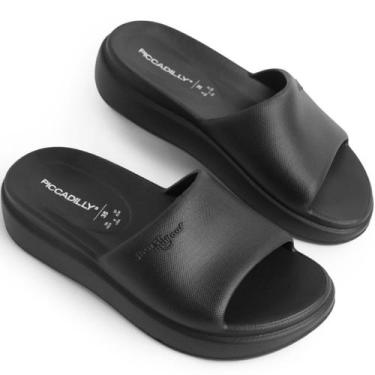 Imagem de Chinelo Tamanco Leve Nuvem Piccadilly Marshmallow Retrô 2000, 36, Pret