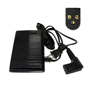 Imagem de HimaPro Pedal de controle de pé e cabo de alimentação para máquinas de costura nacionais e importadas - Controle de velocidade variável (979314-031)
