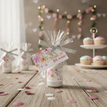 Imagem de Kit 25 Lembrancinhas Mini Hidratante 15 Anos Mimo Festa Aniversário De