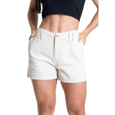 Imagem de Shorts Linho Sawary - 281837 44, Branco, 44