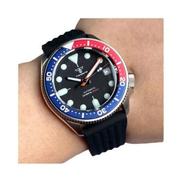 Imagem de Relógio De Mergulho Automático Masculino Tandorio 37mm Estilo Skx013 C