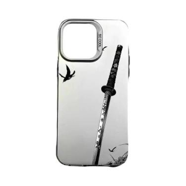 Imagem de Capa De Celular Multicolorida Fosca Metálica a Laser Com Design De Esp