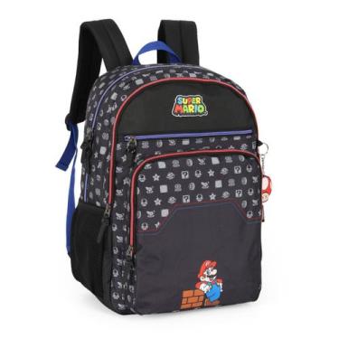 Imagem de Mochila De Costas Super Mario Bros Juvenil Escolar Meninos - Luxcel, P