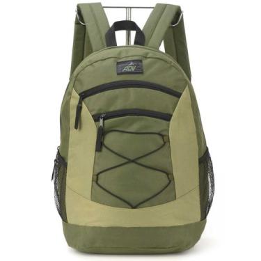 Imagem de Mochila de Costas Grande Adulto Juvenil Espaçosa ADV, Verde