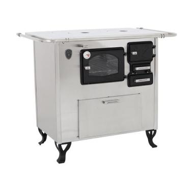 Imagem de Fogão A Lenha C Forninho Esq Inox Fornos Pinhal Alumínio N2