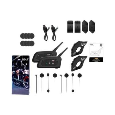 Imagem de Intercomunicador Bluetooth Para Capacete De Moto EJEAS V6 pro À Prova 