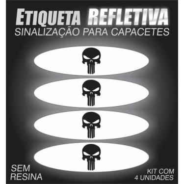 Imagem de Etiqueta Refletiva P/ Capacete Justiceiro - Resitank
