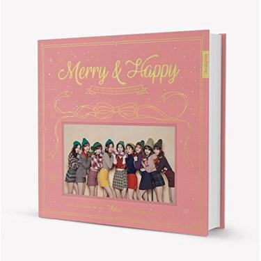 Imagem de TWICE - Merry & Happy [Happy ver.] CD + álbum de fotos + cartão de foto + adesivo + gift grátis