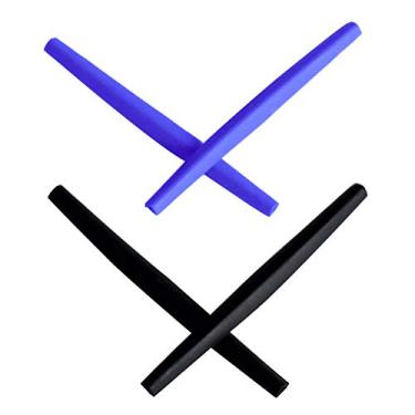 Imagem de Mryok Meias de substituição para óculos de sol Oakley C Wire 1.0 – Opções, Azul e preto, One Size