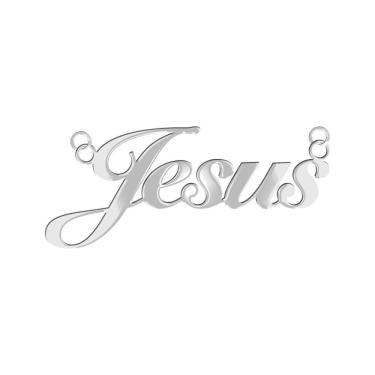 Imagem de Pingente Aço Manuscrito Jesus 2.8x1.4mm