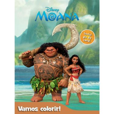 Imagem de Vamos Colorir - Moana - Inclui Giz De Cera
