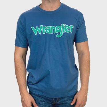 Imagem de Camiseta Estampada Masculina Wrangler Azul