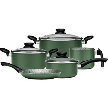 Imagem de Panelux CONJUNTO PANELAS ALUMINIO 5 PCS ANTIADERENTE PRATA/VERDE MAXIMUM