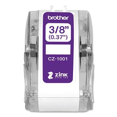 Imagem de Brother Rolo de etiquetas genuíno CZ-1001 de 9 mm de largura x 5 m de comprimento com tecnologia Zink Zero Ink