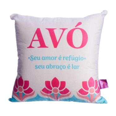 Imagem de Almofada Dia Das Mães MãeVó Flores  40x40cm 10065174 ZonaCriativa