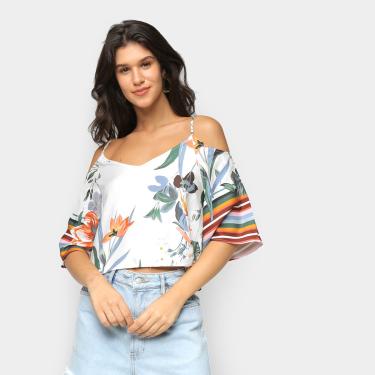 Imagem de Blusa Oh, Boy Floral Open Shoulder Feminina-Feminino