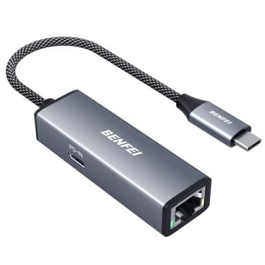 Imagem de BENFEI Adaptador USB-C para Ethernet Gigabit com entrega de energia de 100 W, adaptador de rede Ethernet Thunderbolt 3/4 para RJ45 compatível com iPhone 15 Pro/Max, MacBook Pro/Air 2023, iMac