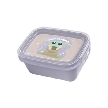 Imagem de Marmita Hermética com Divisória Lancheira Star Wars Grogu Plasútil