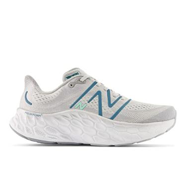 Imagem de New Balance Fresh Foam X More V4 Tênis de corrida masculino, Alumínio claro/pedra da lua escura, 9.5 Wide