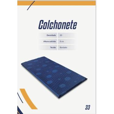 Imagem de Colchonete D20 Luckspuma Solteiro Visita/camping 78x188x8cm