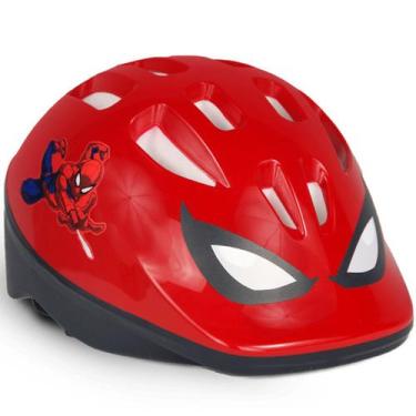 Imagem de Capacete Infantil com Regulagem Homem Aranha Nathor, Único, Vermelho, 