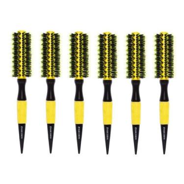 Imagem de Kit 6un escovas termicas ceramica yellow 47mm marco boni - Genérico