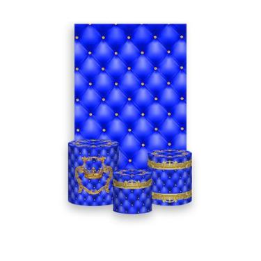 Imagem de Painel De Festa Vertical 1,50 x 2,20 + Trio De Capas Cilindro - Realez