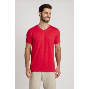Imagem de Camiseta V Basic Logo Bullf, P, Vermelho