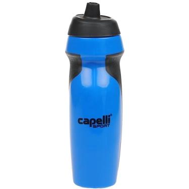 Imagem de Capelli Sport Garrafa de água esportiva, garrafa de água de plástico com bocal fácil de abrir e painéis de aderência, azul