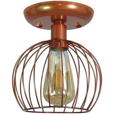 Imagem de Plafon Aramado Tangerine Cobre Sala Quarto cozinha banheir - CM GLASS 