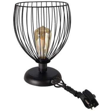 Imagem de Abajur Aramado Balloon preto Sala Quarto cozinha banheiro - CM GLASS -