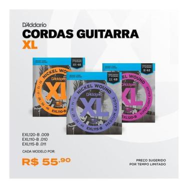 Imagem de Encordoamento d addario guitarra exl115-b+pl011 - D'ADDARIO