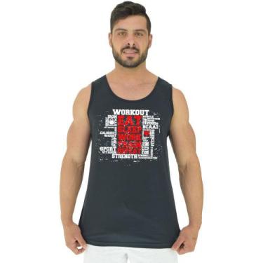 Imagem de Regata Clássica Masculina MXD Conceito Workout, EGG, Preto