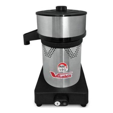 Imagem de Extrator De Suco De Laranja Industrial Vitalex Bivolt 1/2 Cv, Prateado