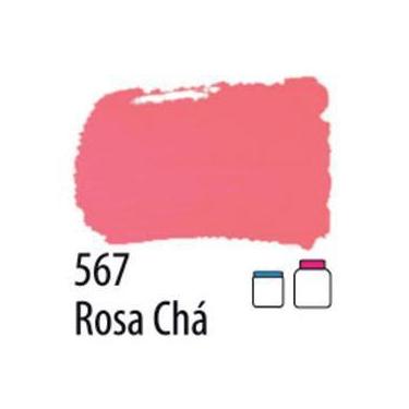 Imagem de Pva Tinta Fosca Para Artesanato Cores - ACRILEX, Rosa cha 37ml 567