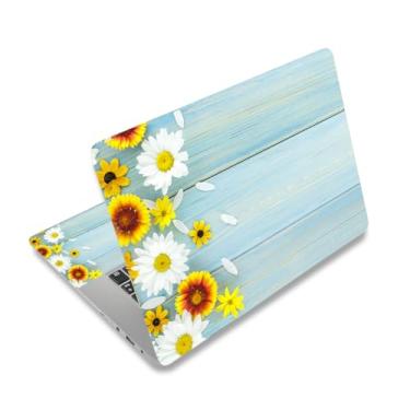 Imagem de Adesivo de laptop, 12 13 14 15 15 15,6 polegadas Netbook Laptop Skin adesivo reutilizável capa protetora capa para Toshiba Hp Samsung Dell Apple Acer Leonovo Sony Asus Laptop Notebook (crisântemo)
