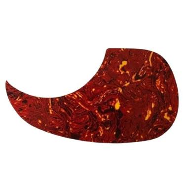 Imagem de 1 peça de placa de proteção contra arranhões para guitarra acústica vermelha, peças de reposição para guitarra acústica vintage tartaruga, guitarra e baixo acessórios