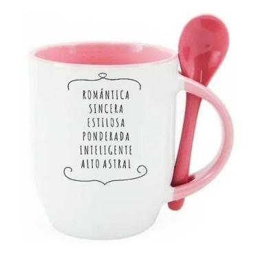 Imagem de Caneca De Colher Rosa Signo Libra