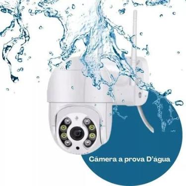 Imagem de Câmera Externa Wi-Fi Smart A8 Ip Prova D'água Infravermelho HD Cor Bra