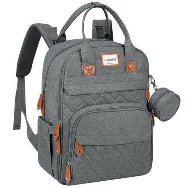 Imagem de Mochila para Fraldas LANDICI - Multifuncional e Impermeável