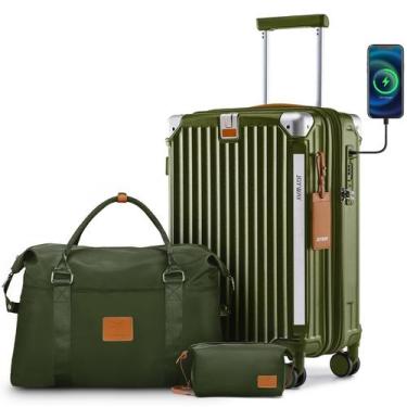 Imagem de Mala de Viagem Joyway 20 Polegadas com Porta-Copos e USB - Conjunto 3 