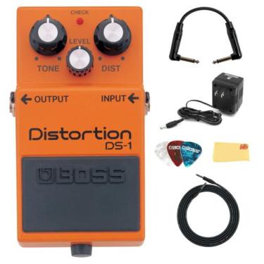 Imagem de Pedal de Distorção BOSS DS-1 com Fonte de Alimentação e Cabos