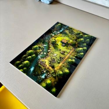 Imagem de Grid De Batalha Mapa de RPG Em Acrílico (Riacho)